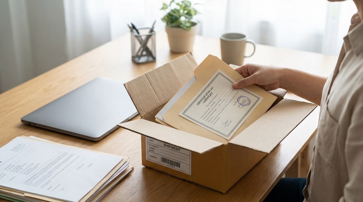 Store Final Certificates to the Shipment File