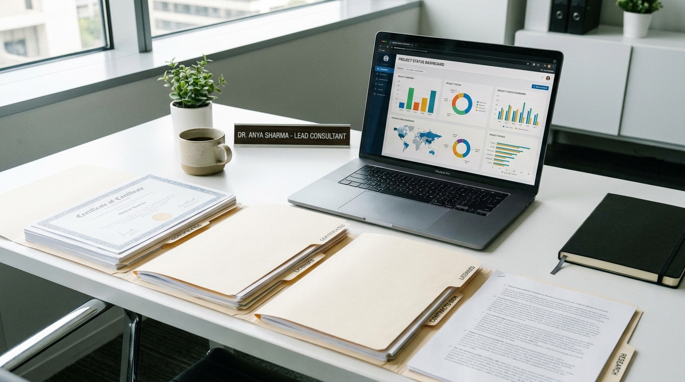 export certificate management software dashboard screenshot
