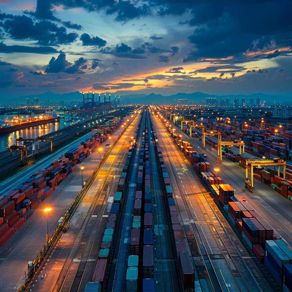 Automated cargo terminal